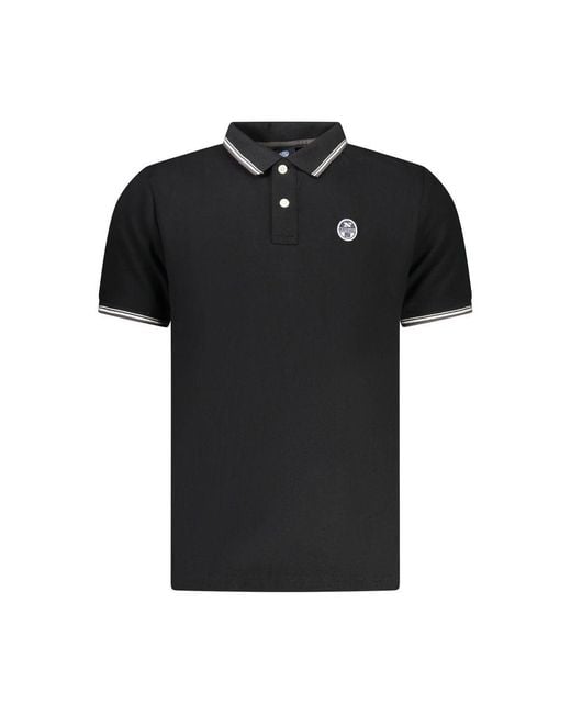 North Sails Black Cotton Men Polo for men