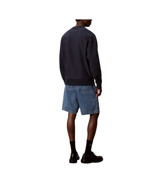 Calvin Klein Blue Cotton Sweatshirt for men
