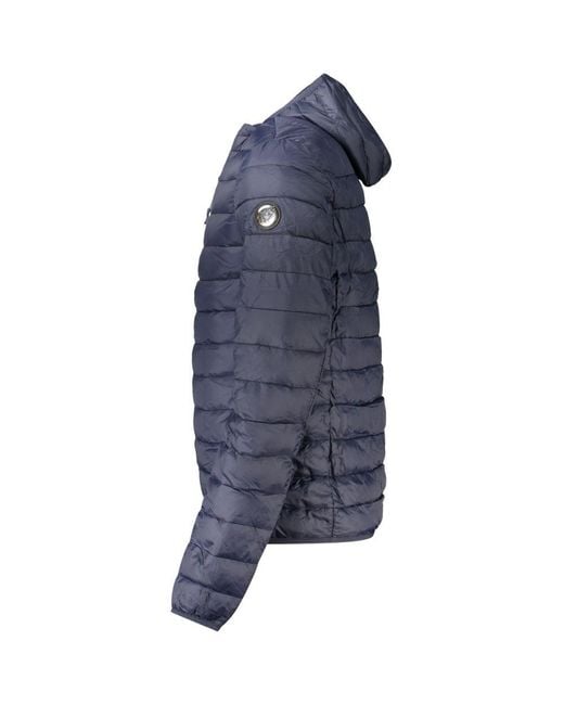 Roberto Cavalli Blue Polyester Jacket for men