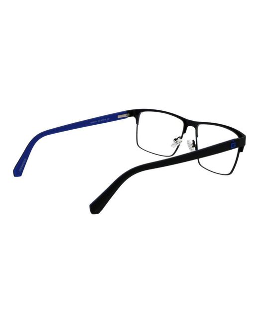Guess Blue Metal Glasses (Frames) for men