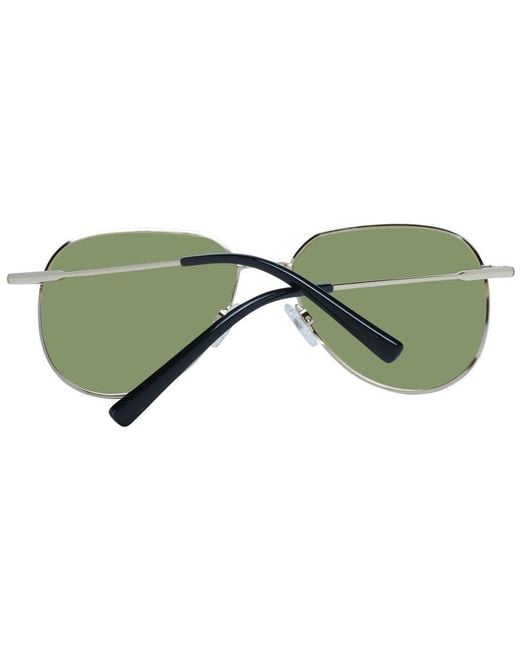 Serengeti Green Gold Metal Sunglasses