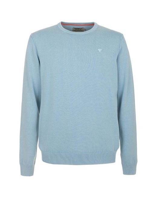 Fred Mello Blue F Mello Cotton Sweater for men