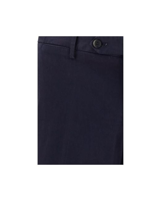 PT Torino Blue Elastane Casual Pants for men