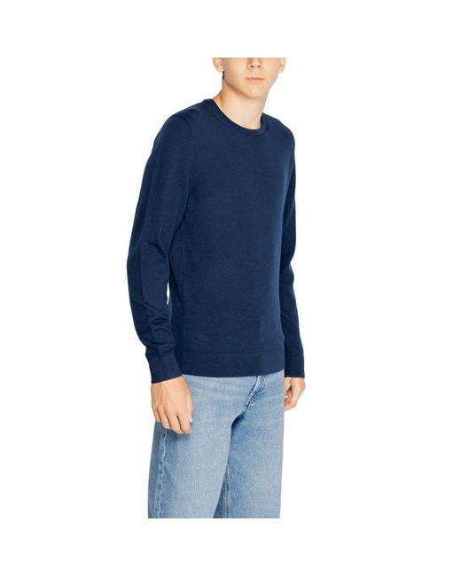 Calvin Klein Blue Wool Wool T-Shirt for men