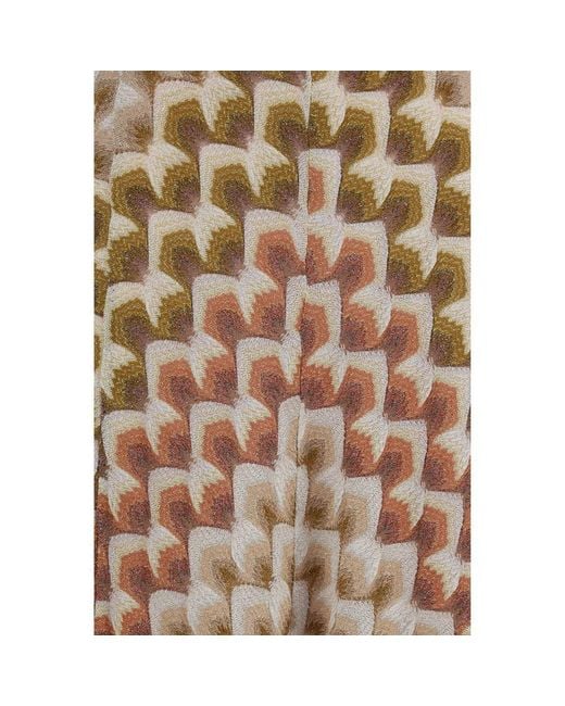 Missoni Natural Multicolor Viscose Long Dress
