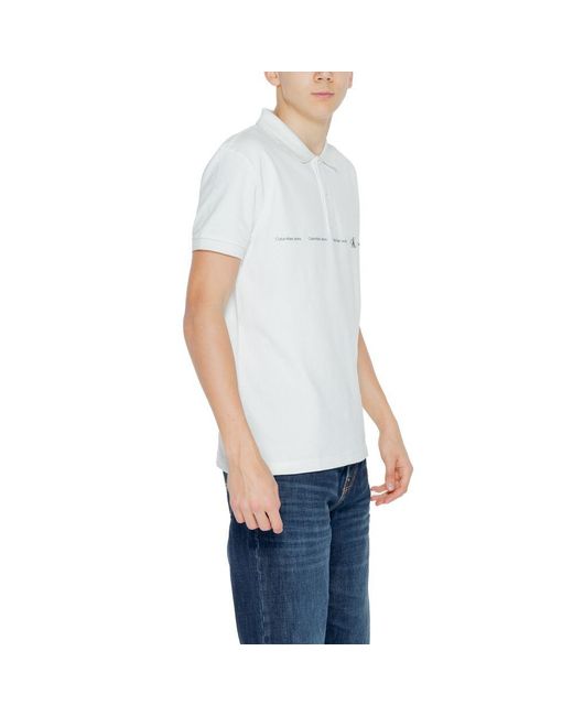Calvin Klein Blue Green Cotton Polo Shirt for men