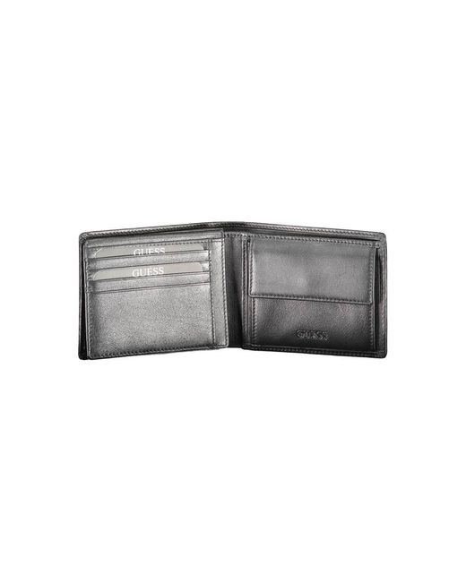 Guess Gray Classic Leather Wallet for men