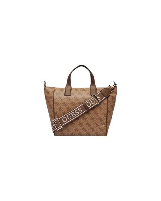 Guess Multicolor White Polyethylene Handbag
