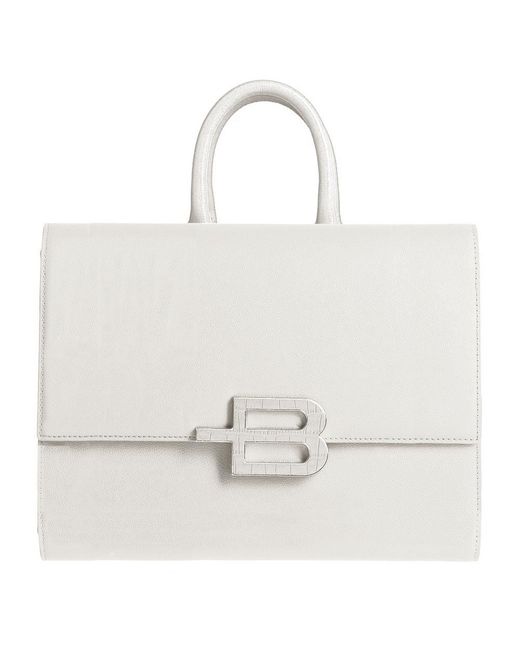 Baldinini White Leather Di Calfskin Handbag