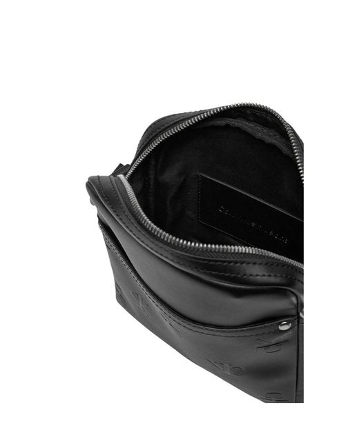 Calvin Klein Black Polyethylene Messenger Bag for men