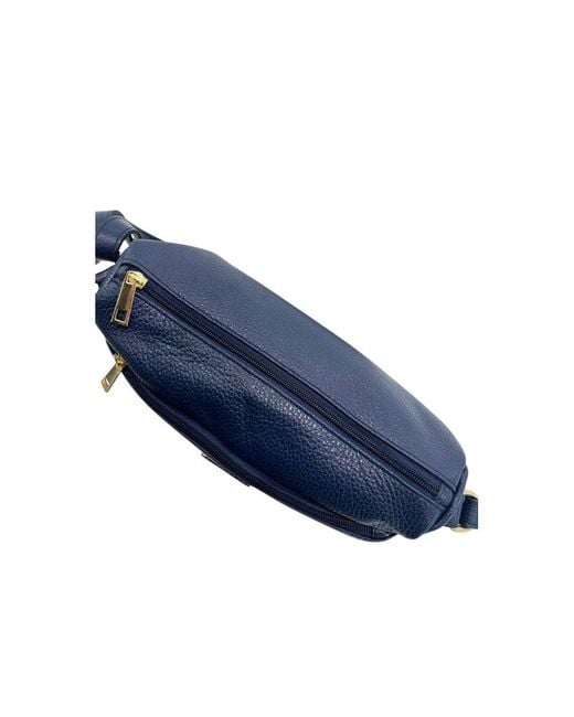 Baldinini Blue Leather Crossbody Bag