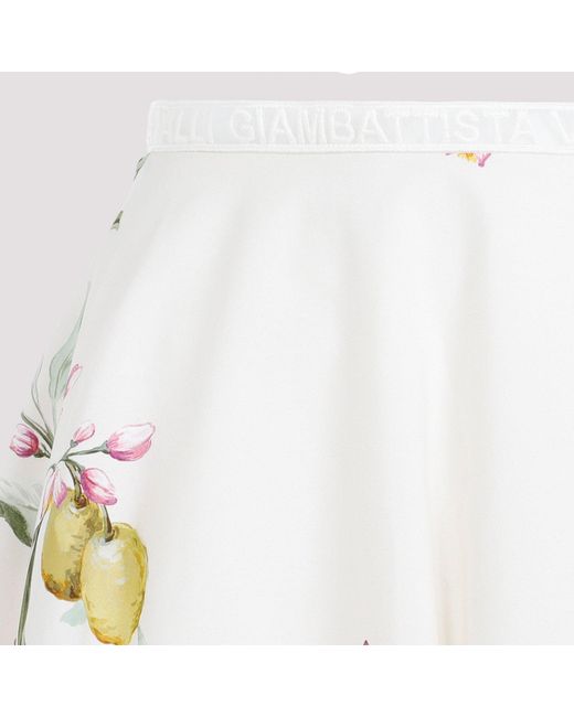 Giambattista Valli White Ivory Midi Skirt