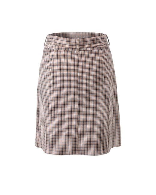 Trussardi Multicolor White Cotton Skirt