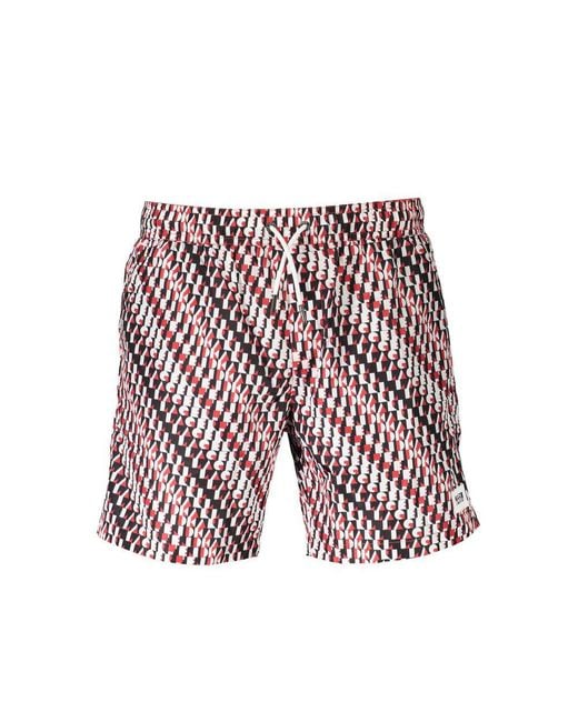 Karl Lagerfeld Red Polyester Swim Boxer for men