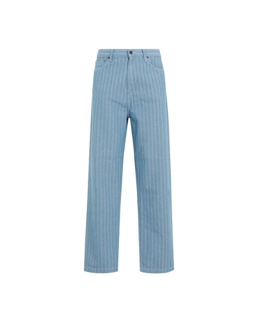 Carhartt Blue Cotton Menard Pant for men