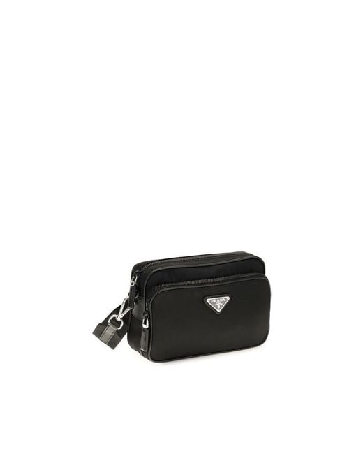 Prada Black Nylon Shoulder Bag for men