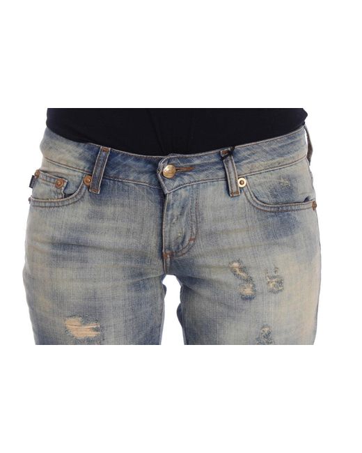 Roberto Cavalli Gray Elegant Slim Bootcut Jeans