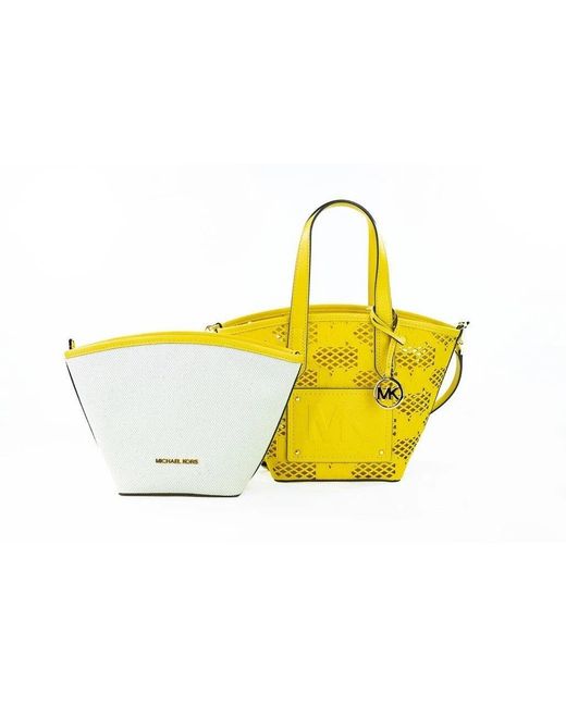 Michael Kors Yellow Kimber Small Daffodil Leather 2