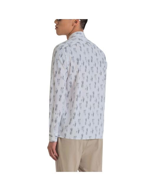 Antony Morato Blue Viscose Shirt for men