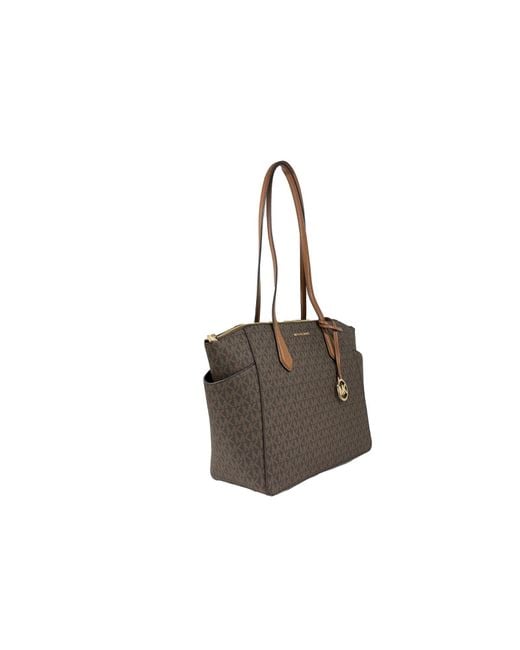 Michael Kors Black Marilyn Medium Signature Tote Bag Purse