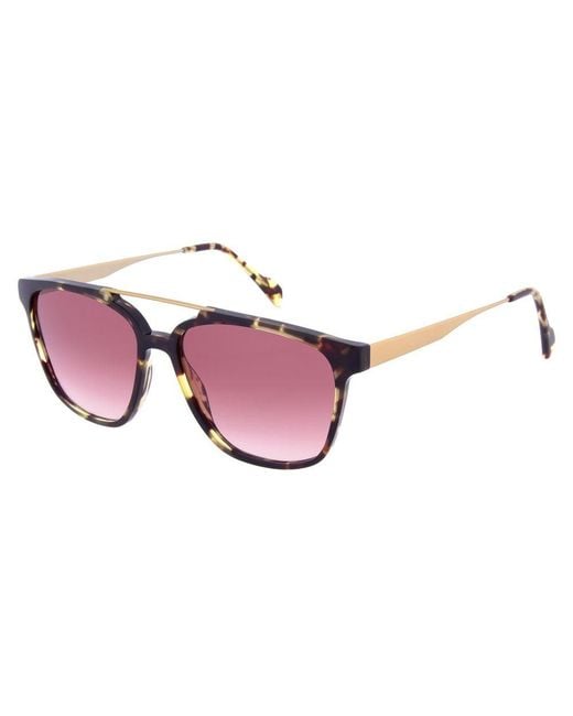 Andy Wolf Brown Metal Sunglasses