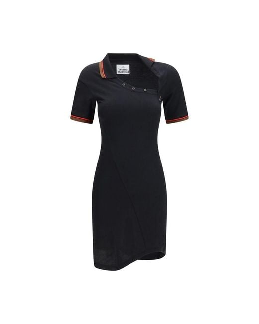 Vivienne Westwood Black Cotton Casual Dress