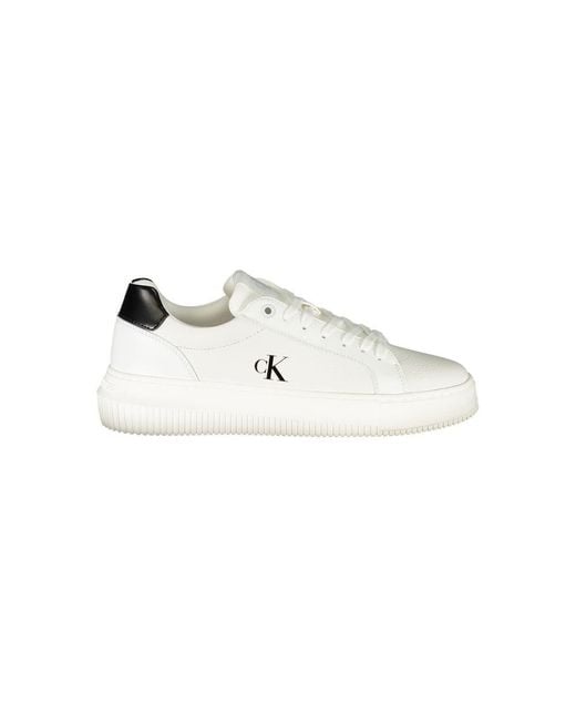 Calvin Klein White Leather Sneaker