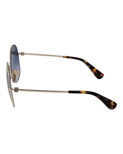 Max Mara Blue Gold Sunglasses
