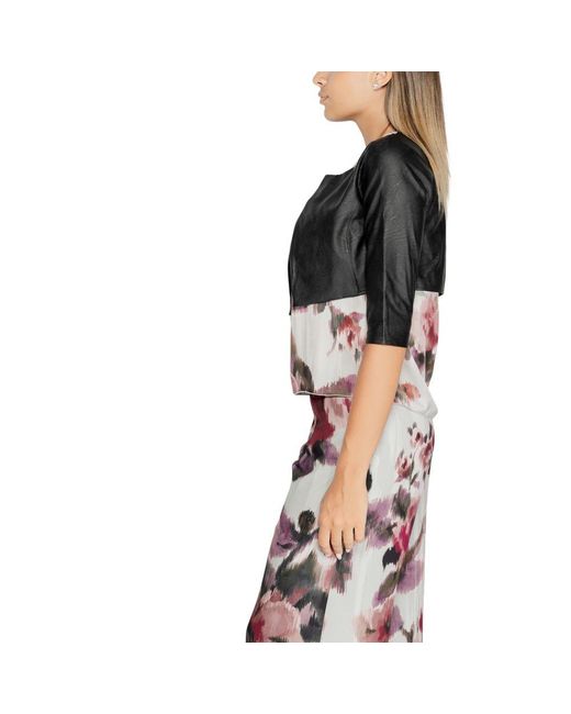 Rinascimento Black Polyethylene Cardigan