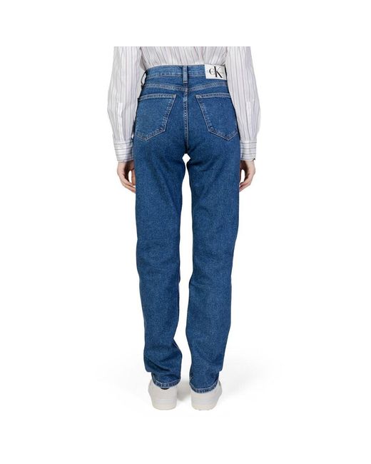 Calvin Klein Blue Cotton Jeans & Pant