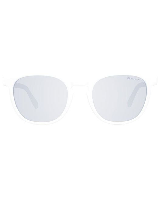 Gant White G7001 Round Sunglasses for men