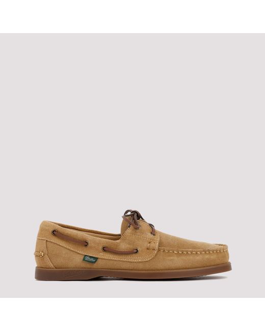 Paraboot Brown Leather Barth Loafers for men