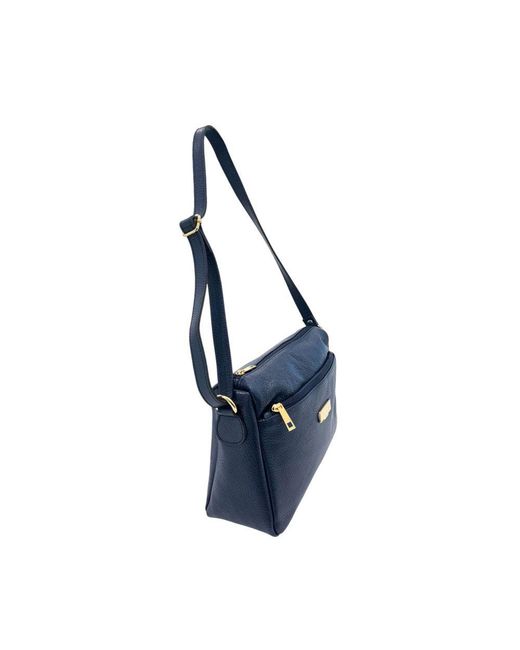 Baldinini Blue Leather Crossbody Bag