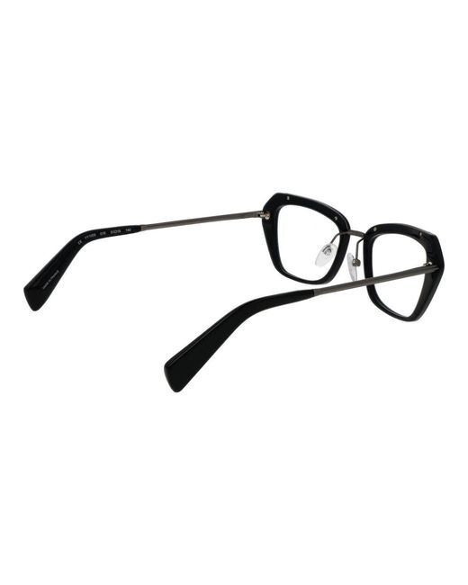 Yohji Yamamoto Black Plastic Glasses (frames) for men