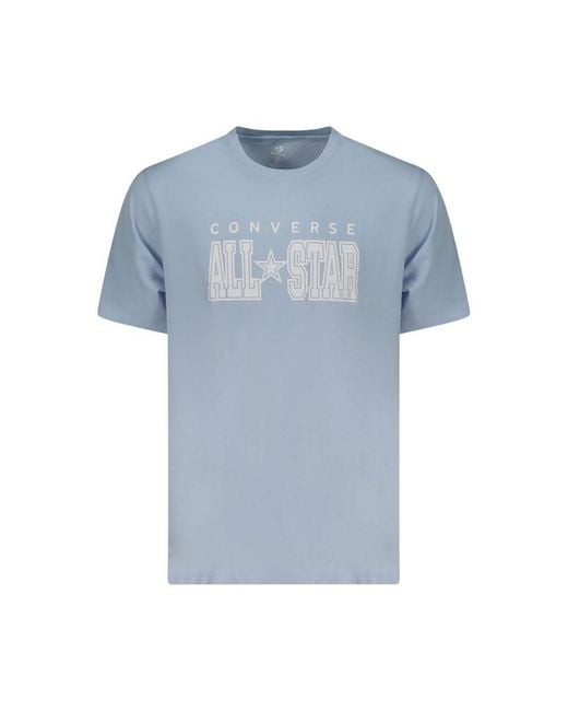 Converse Blue Azzurro Cotton Mens T for men