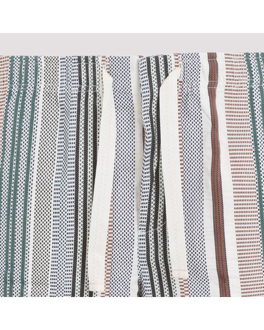 Orlebar Brown Multicolor Multi Alex Stitched Canvas Cotton Shorts for men