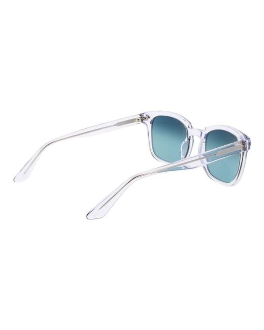 Serengeti Blue Transparent Acetate Sunglasses