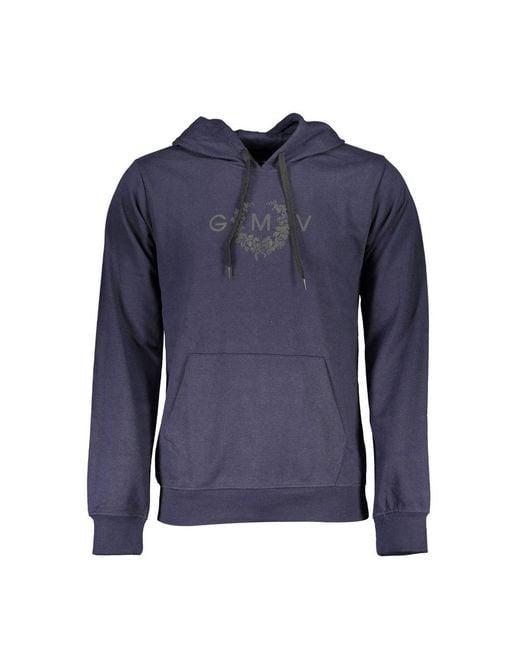 Gianmarco Venturi Blue Cotton Sweatshirt for men
