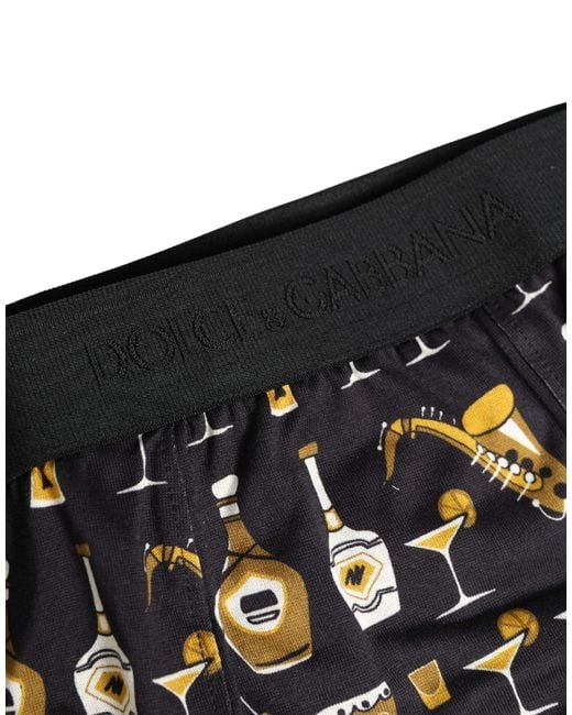Dolce & Gabbana Black Jazz Cocktail Men Brando Brief Underwear for men