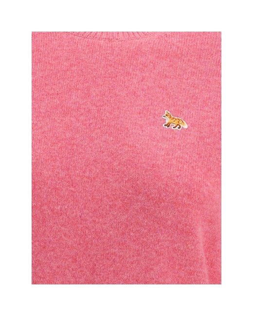 Maison Kitsuné Pink Baby Fox Jumper