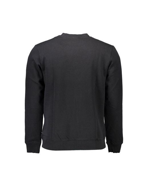 Napapijri Black Cotton Sweater for men