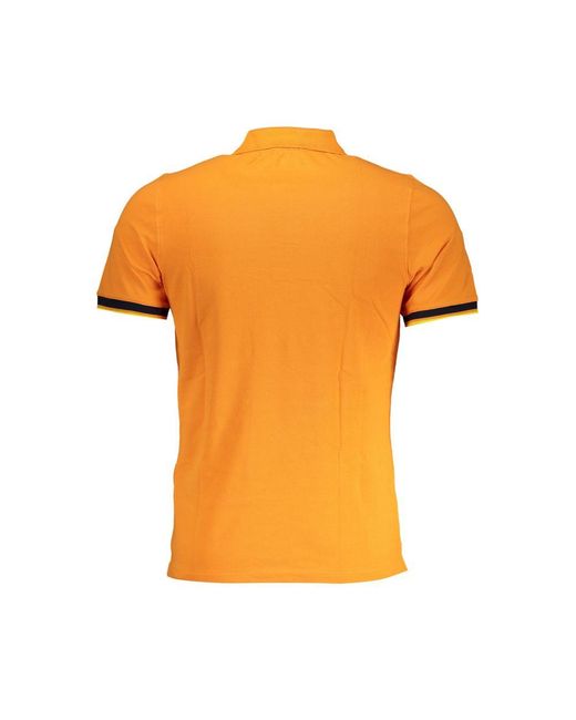 K-Way Orange Cotton Polo Shirt for men