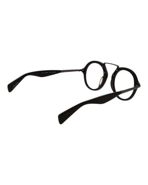 Yohji Yamamoto Black Plastic Glasses (Frames) for men