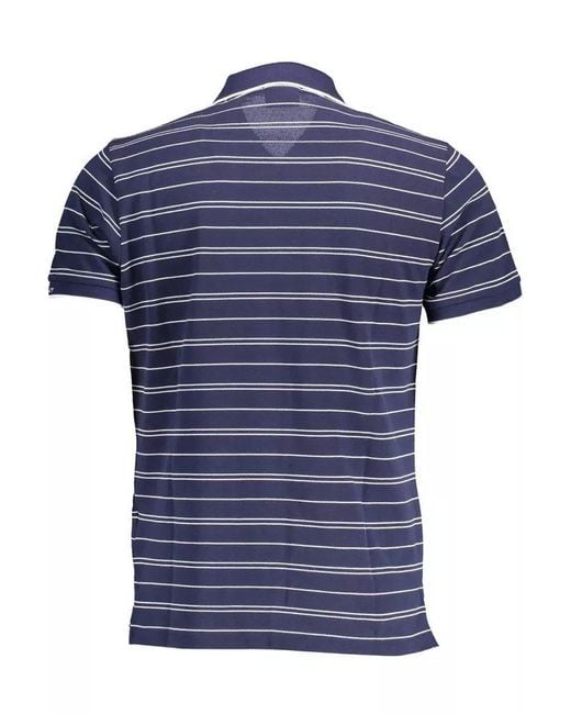 Gant Blue Cotton Polo Shirt for men