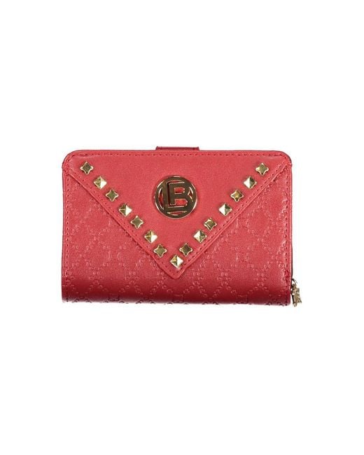 Laura Biagiotti Red Rosso Polyurethane Wallet