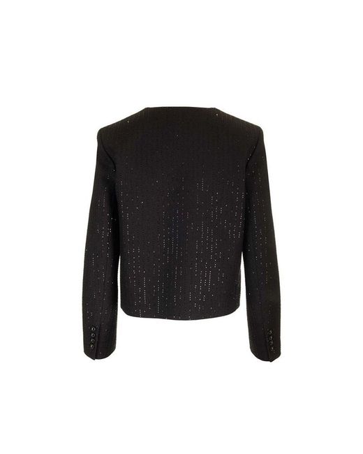 Céline Black Chelsea Sequin Detailed Jacket