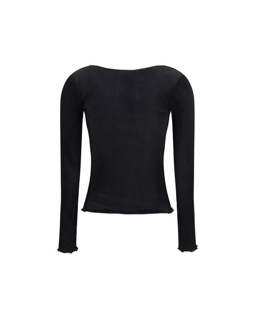 Saint Laurent Black Silk Blouse