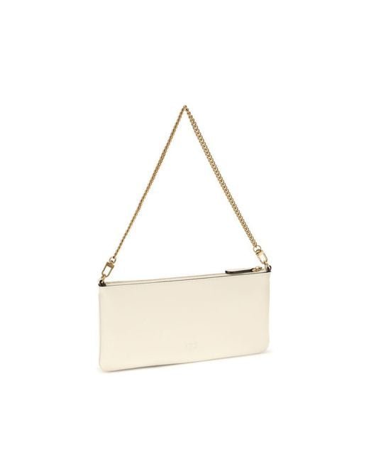 Pinko Natural Calf Leather Bos Taurus Shoulder Bag