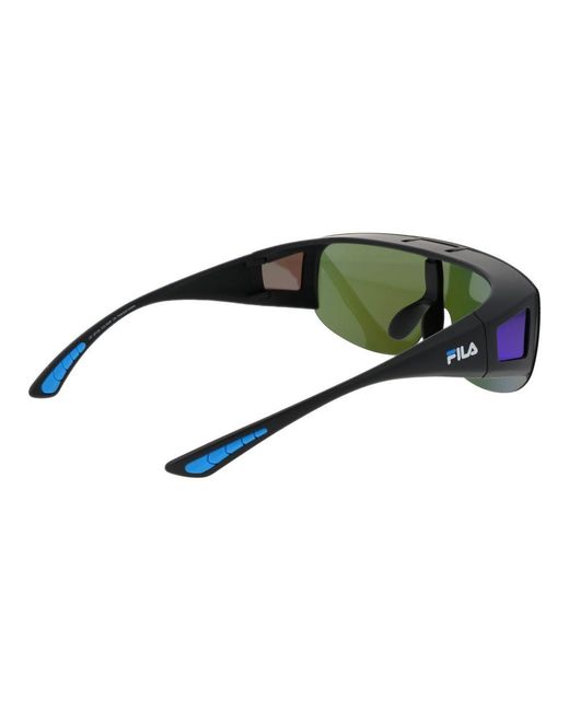 Fila Blue Black Plastic Sunglasses for men