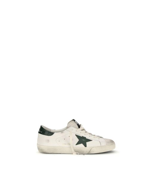 Golden Goose Deluxe Brand White Calf Leather Bos Taurus Low Top Sneakers for men